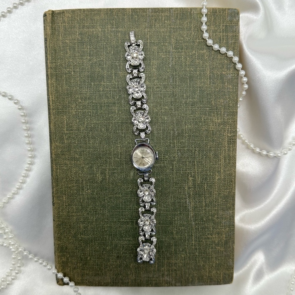 Vintage Silver Timex Bracelet Watch